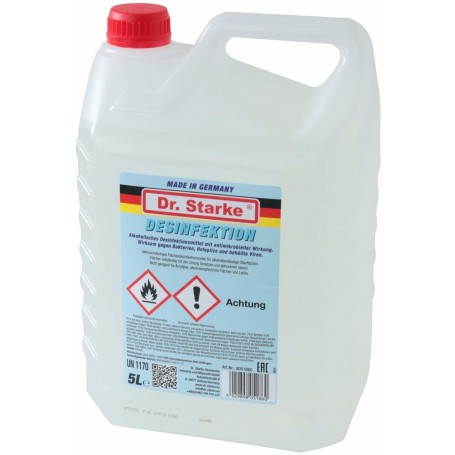 DR STARKE Liquide Désinfectant Antibactérien Nettoyant de Surface 5 litres back