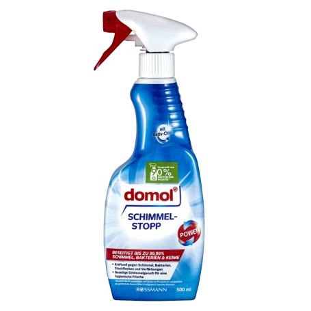 DOMOL Spray Désinfectant Anti moisissures 500millilitres (SCHIMMEL STOPP) Front Avant